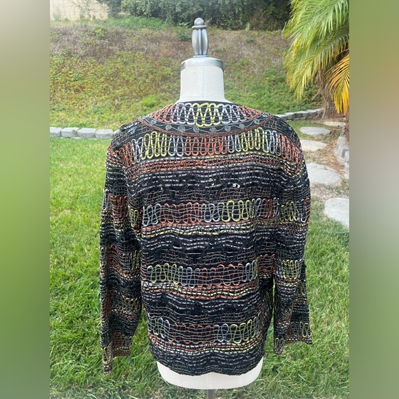 Chico’s Multicolored Embroidered Jacket - Picture 2 of 8